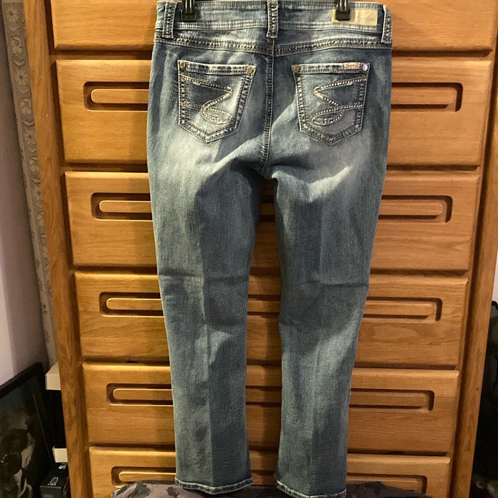 Seven size 10 jeans with sparkly pockets